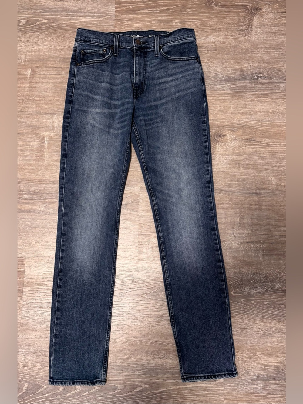 Goodfellow Total Flex Jeans Mens 32x32 Blue Cotton Denim Straight Slim Stretch